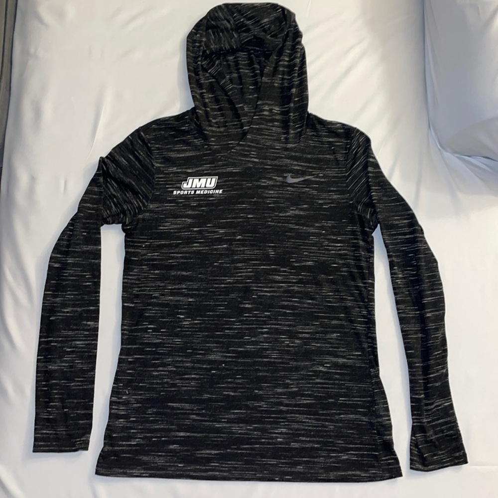 NIKE - Dry Fit JMU Sport Medicine Hooded Long Sleeve Shirt - Size Small